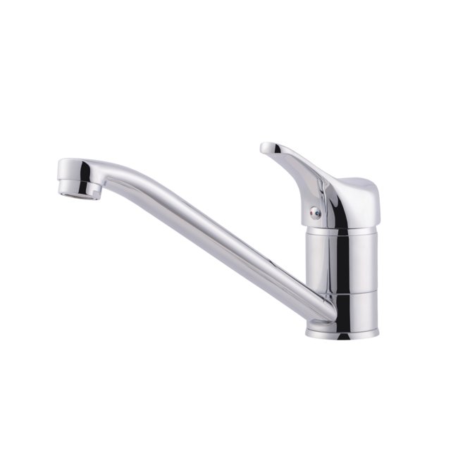 VERSO standing kitchen faucet with "S" spout - finishing Chrome