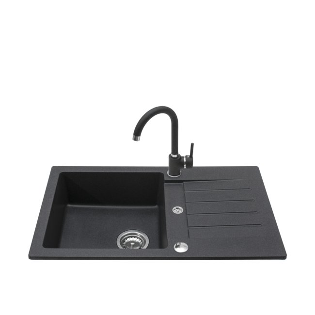 Set Granite Sink Fox 1 Bowl With Long Drainer Manual